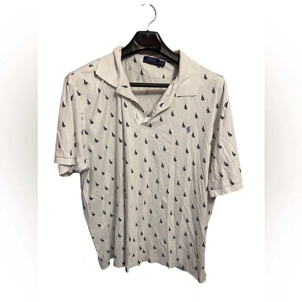 Polo Ralph Lauren‎ Mens Polo All Over Sail Boats Size 3XB